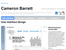 Tablet Screenshot of cameronbarrett.com